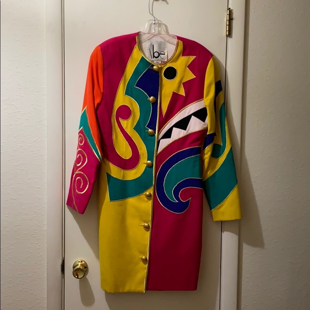 Multicoloured Coat Dress